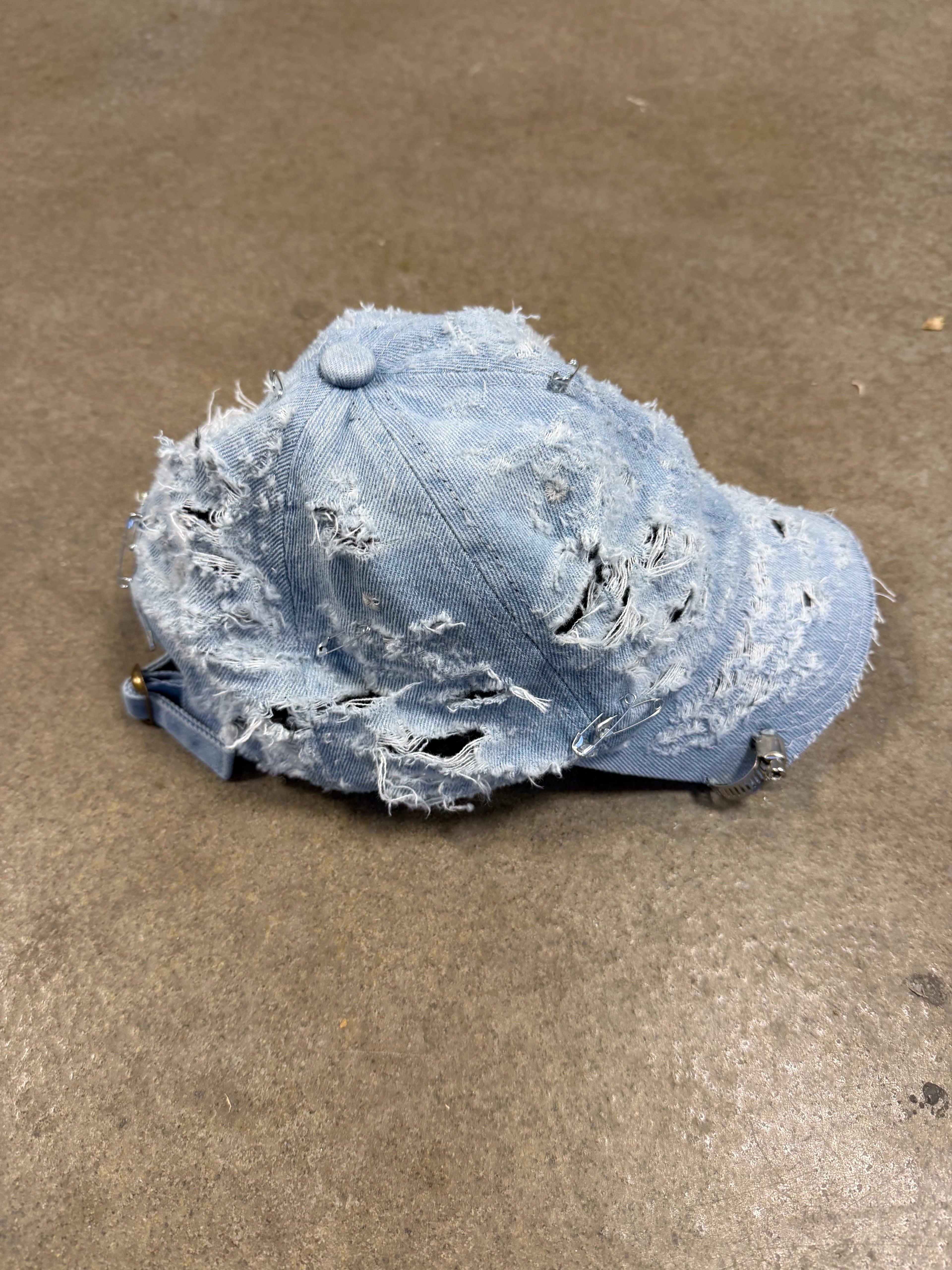 NOUCHI X KMORPH - DENIM DESTROYED CAP
