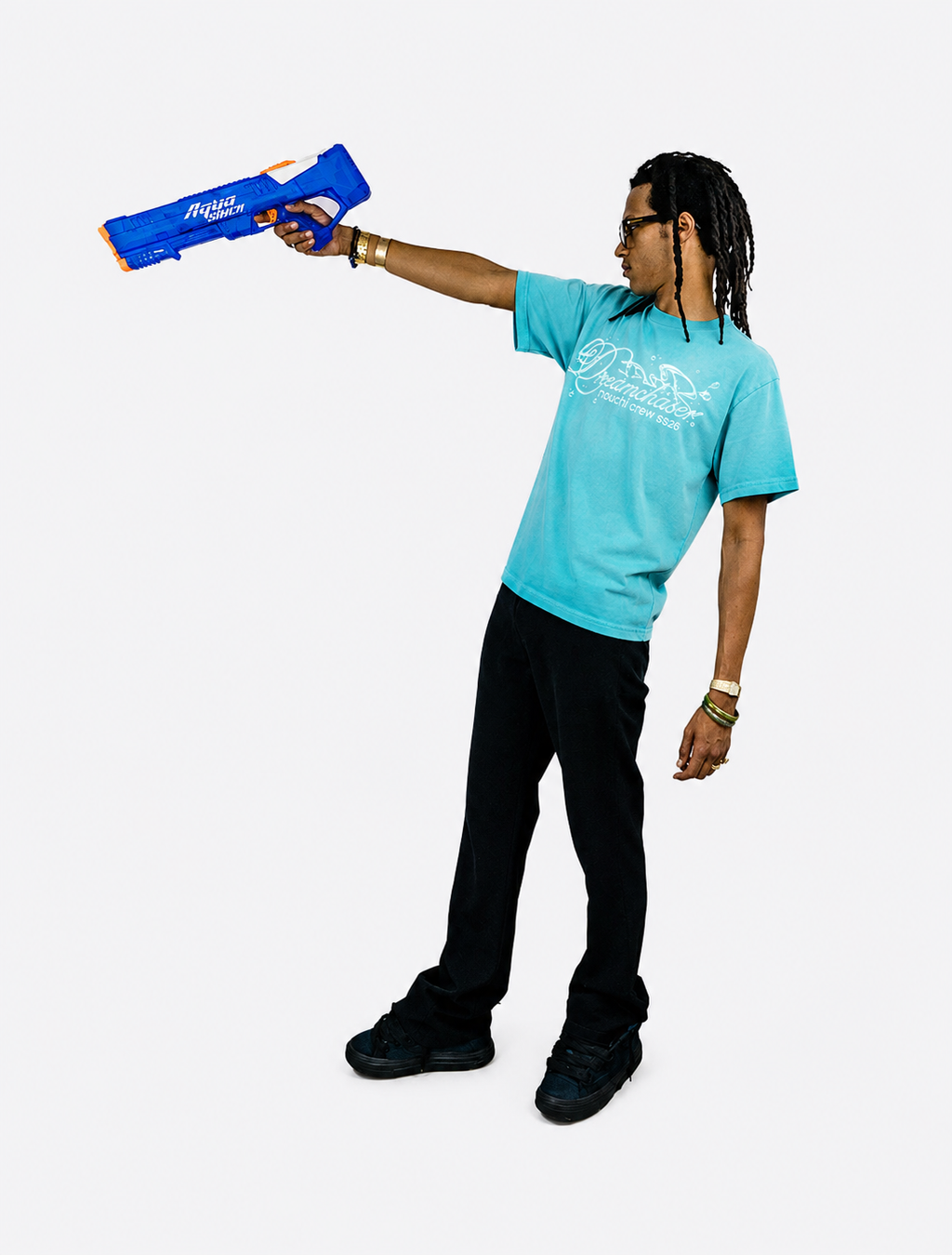 Acid Turquoise Water Tee