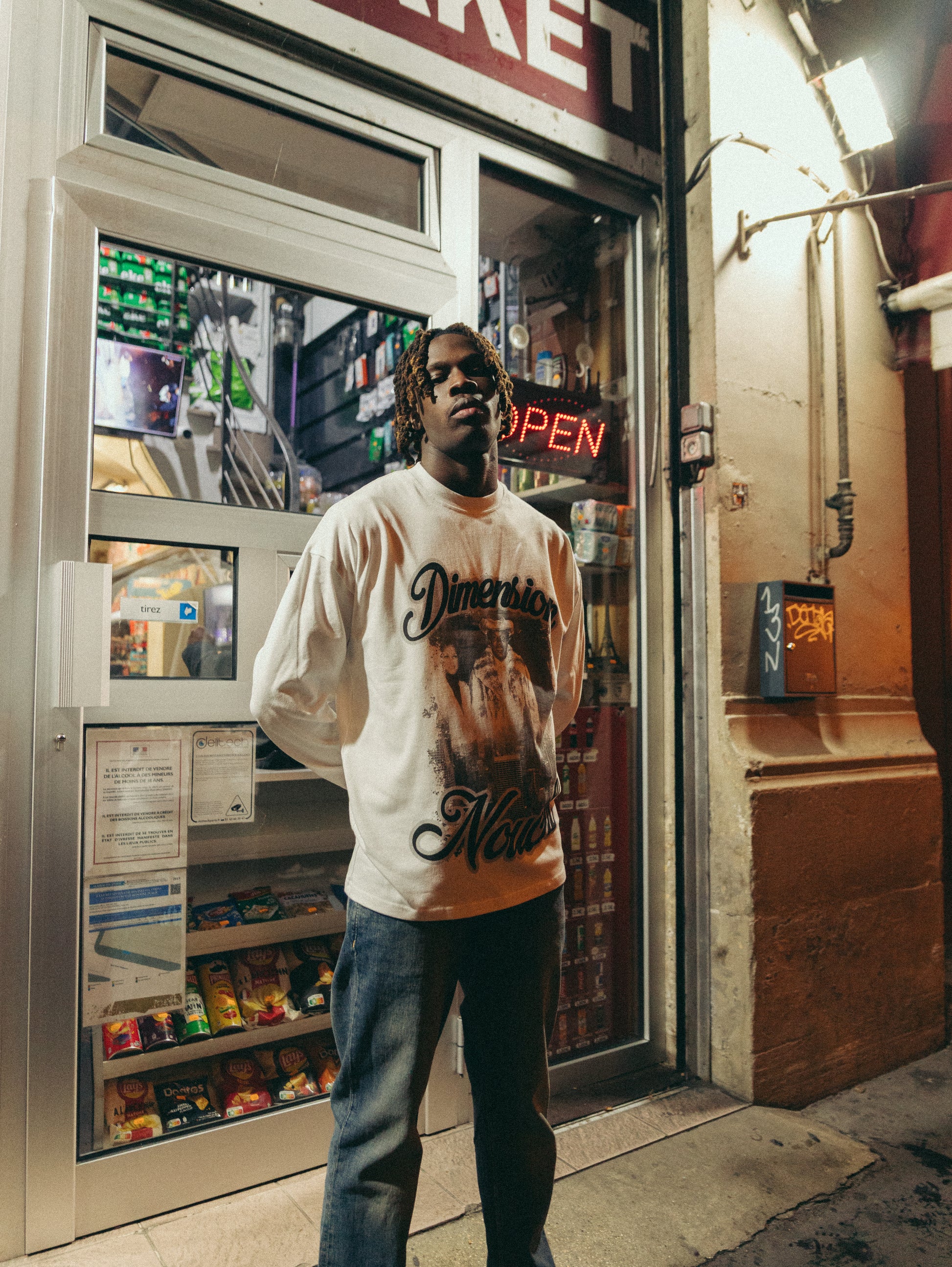 DIMENSION NOUCHI - FRANK LUCAS LONGSLEEVE BLANC