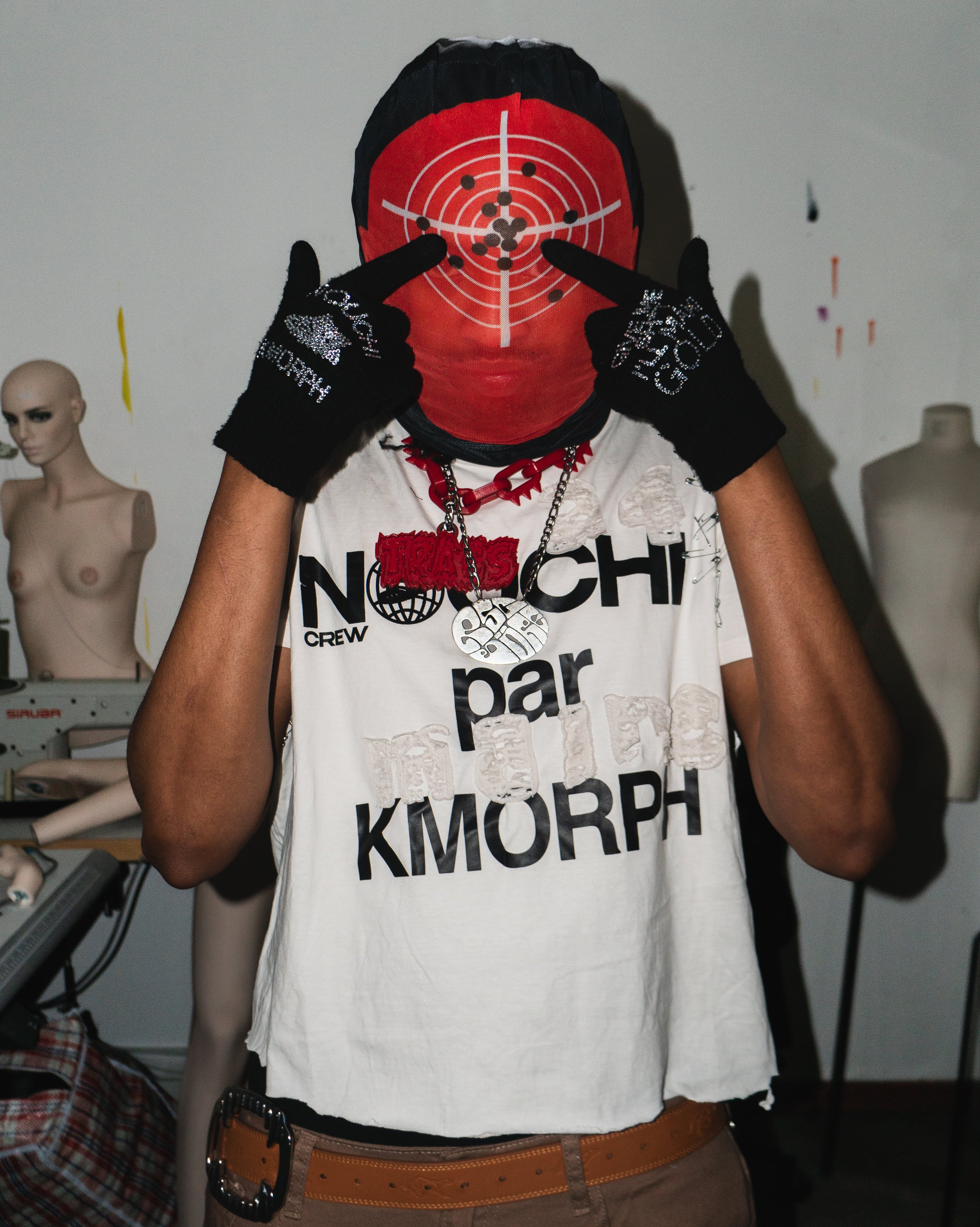 NOUCHI X KMORPH - 1OF1 OFF WHITE SWAGKET DOUBLE TEE