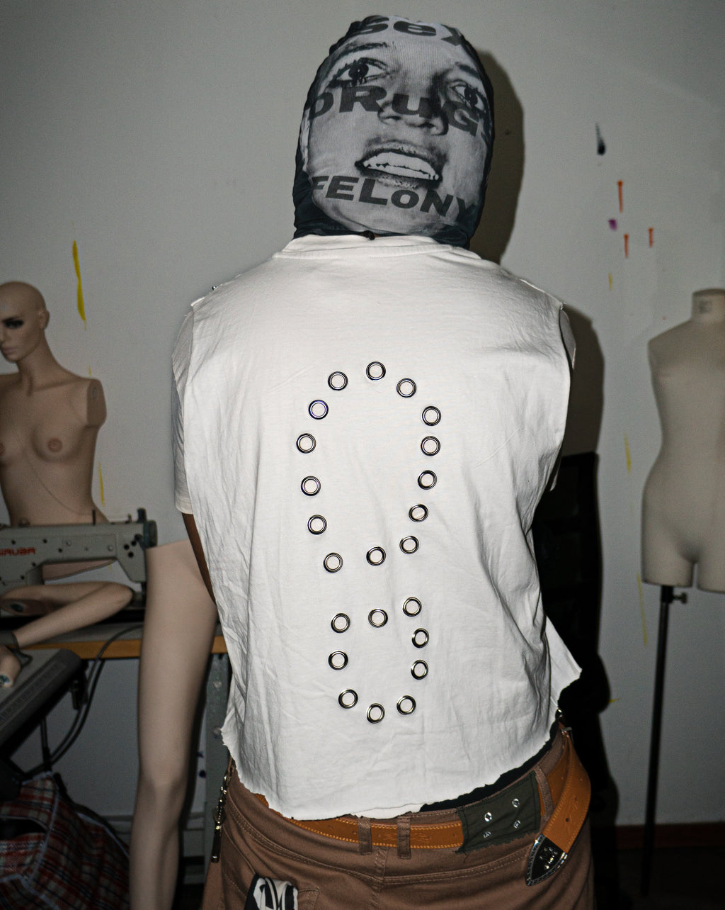 NOUCHI X KMORPH - 1OF1 OFF WHITE SWAGKET DOUBLE TEE