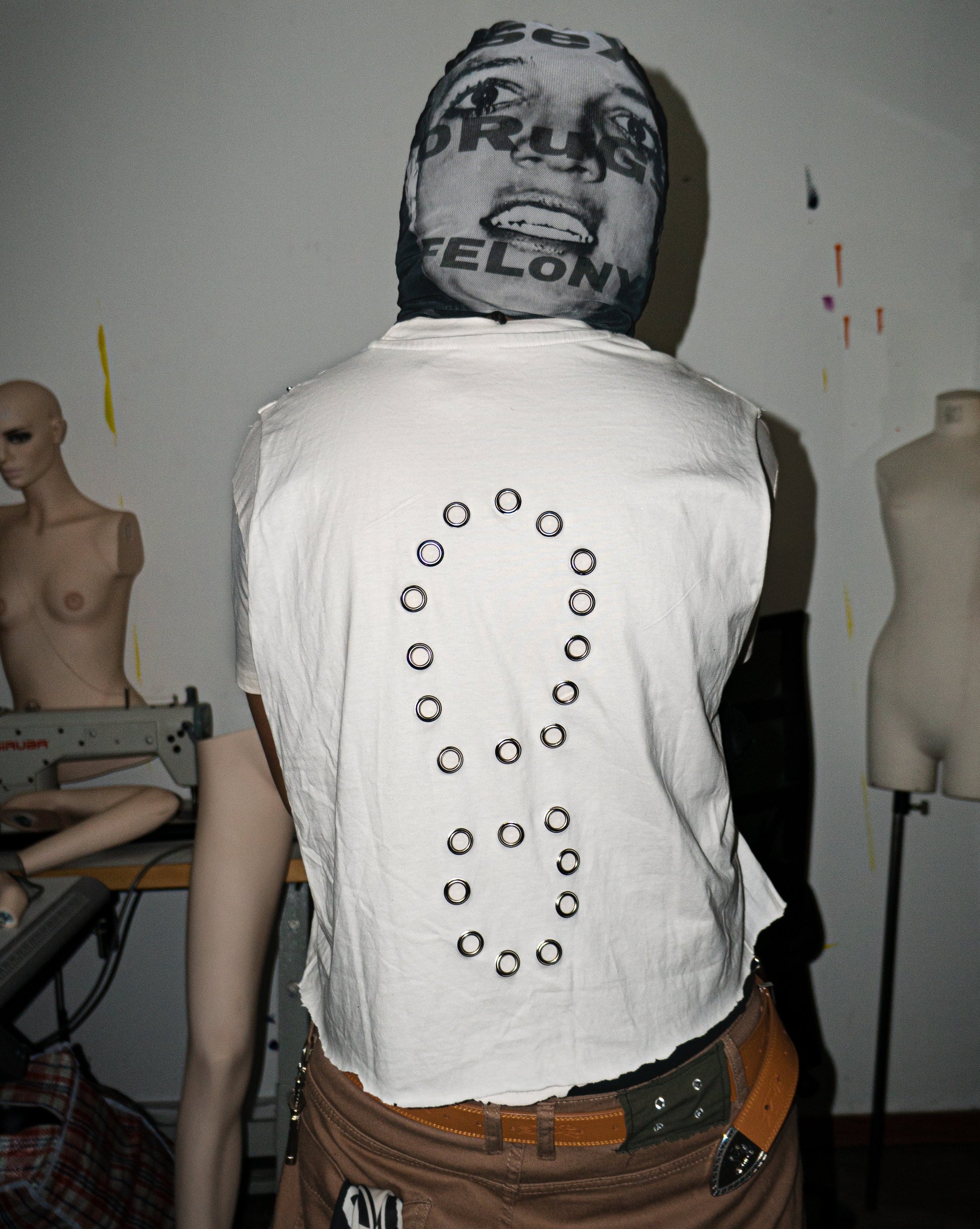 NOUCHI X KMORPH - 1OF1 OFF WHITE SWAGKET DOUBLE TEE