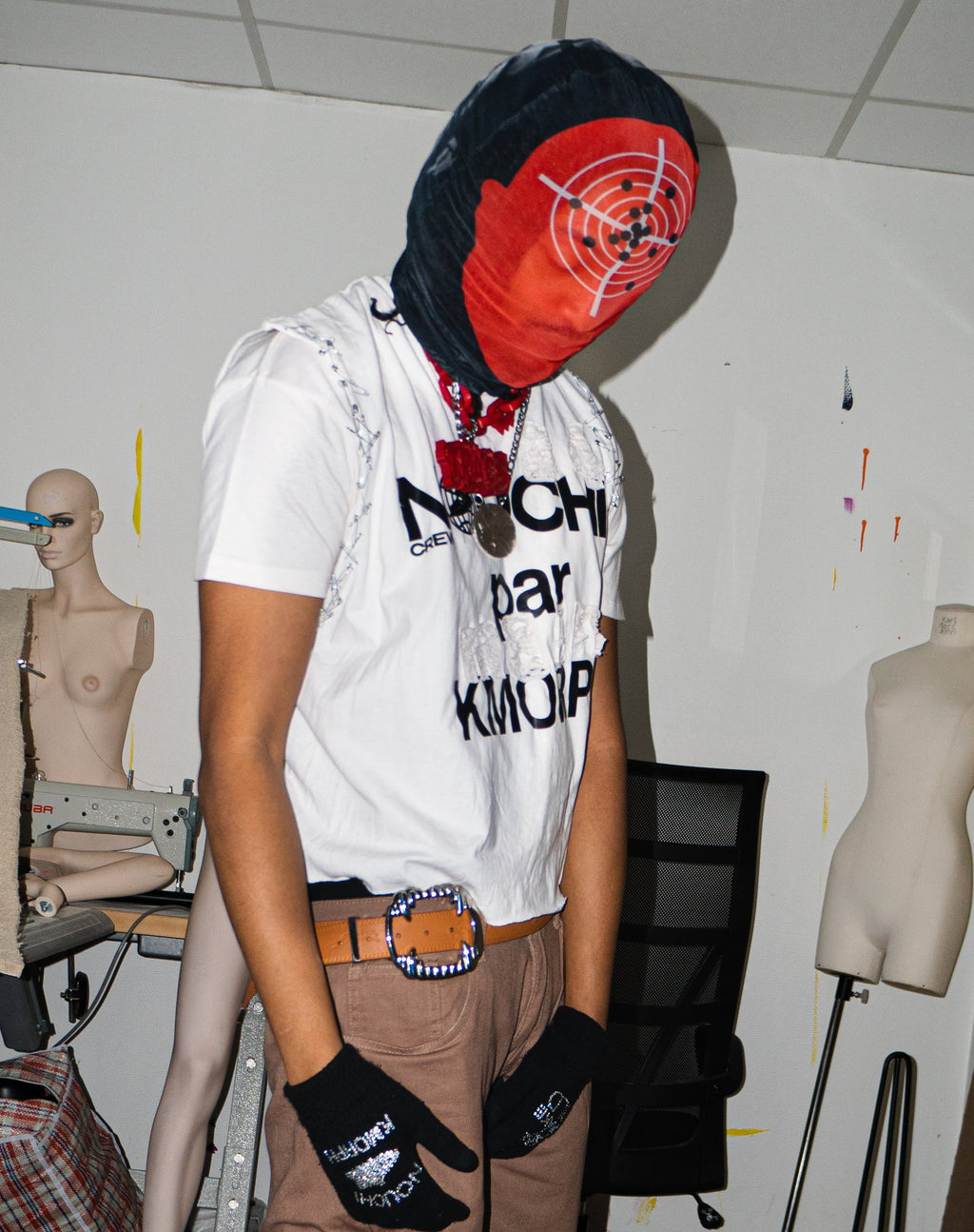 NOUCHI X KMORPH - 1OF1 OFF WHITE SWAGKET DOUBLE TEE