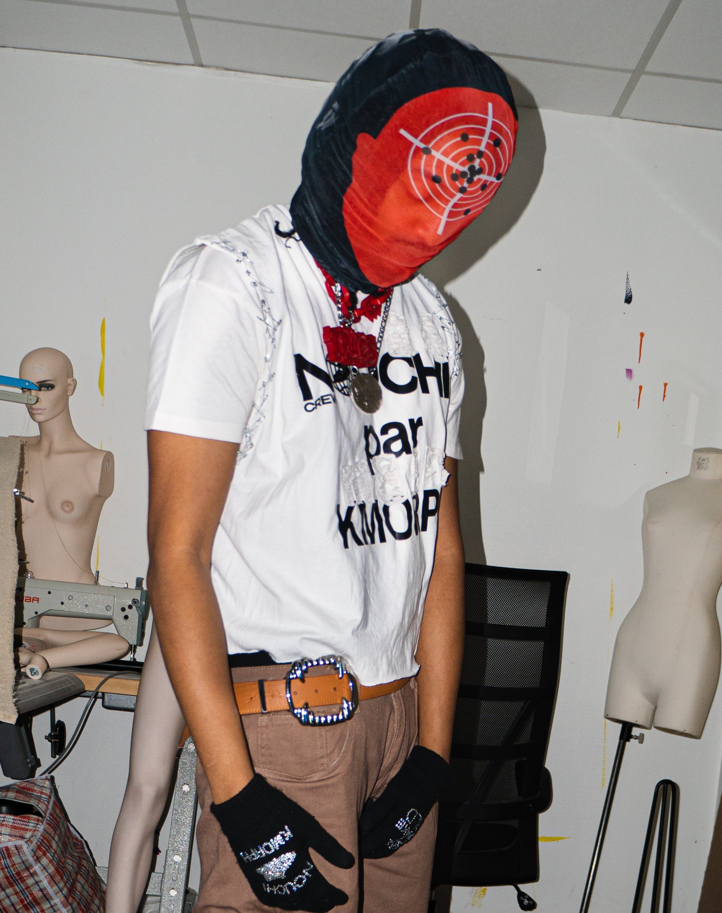 NOUCHI X KMORPH - 1OF1 OFF WHITE SWAGKET DOUBLE TEE