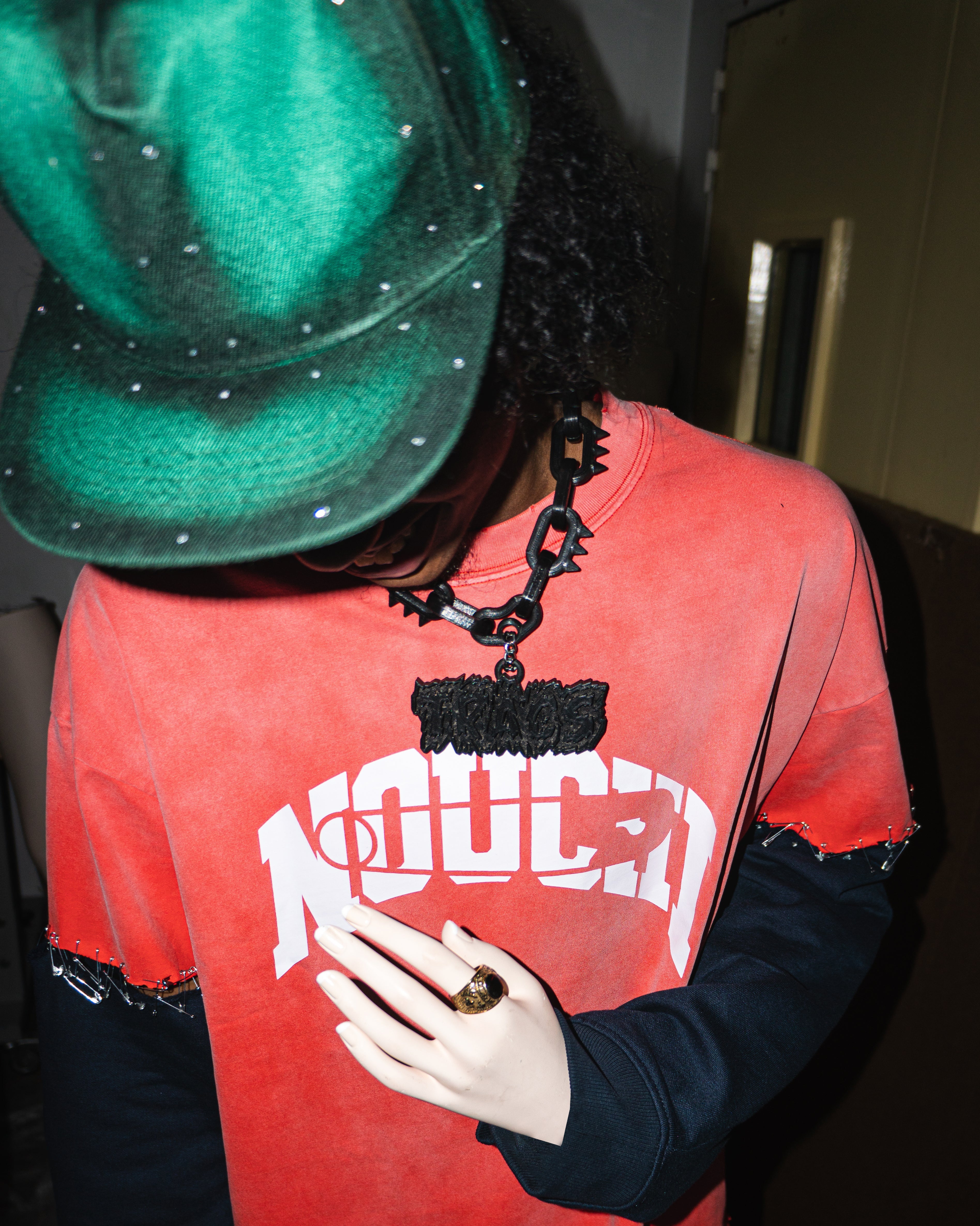 NOUCHI X KMORPH - GREEN RHINESTONE CAP